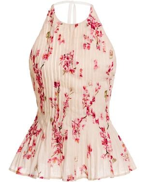 Agua Bendita Caña Cauca Linen Blouse - Pink