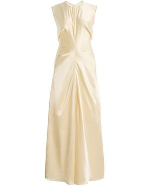 FFORME Lillian Satin Maxi Dress - Natural