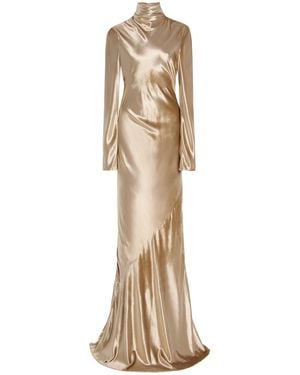 Adam Lippes Exclusive Caliste Velvet Dress - Natural
