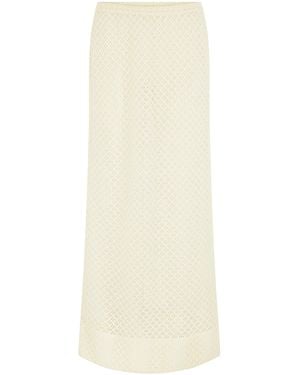 Harris Tapper Exclusive Canal Lace Maxi Skirt - White