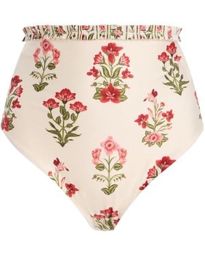 Agua Bendita Exclusive Nopal Bikini Bottom - White