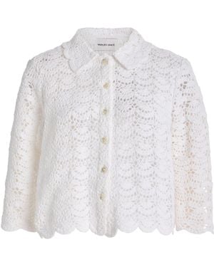 Marlies Grace Exclusive Rosamund Crocheted Cotton Jacket - White