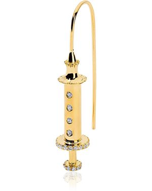 Elior Semi G 18K Diamond Single Earring - Metallic