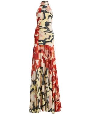Silvia Tcherassi Exclusive Leonore Crepe Maxi Dress - White