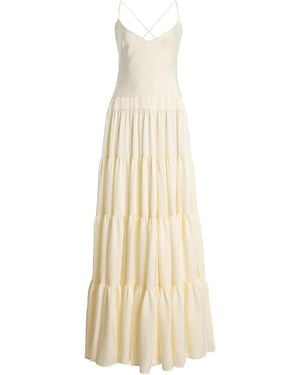 Arcina Ori Exclusive Bridal Ruffled Crepe Maxi Dress - Natural