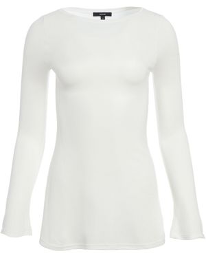 The Park Evelyn Jersey Top - White