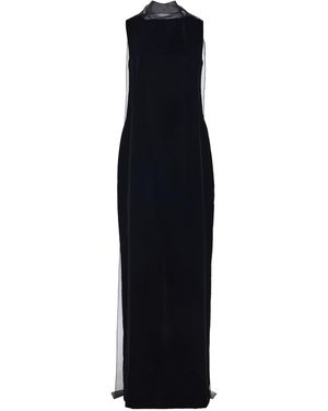 Kallmeyer Griei Scarf Velvet Maxi Dress - Black