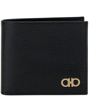Ferragamo Gancini Bi-Fold Wallet - Black