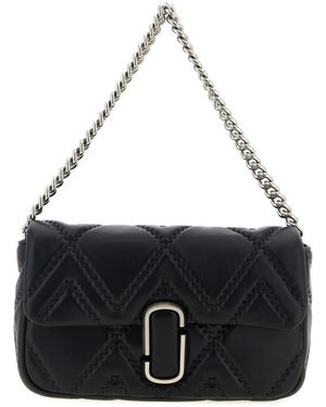Marc Jacobs 'The Quilted Leather J Marc' Large Shoulder Bag - Black