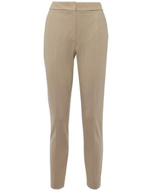 Max Mara Pegno Viscose Jersey Trousers - Natural