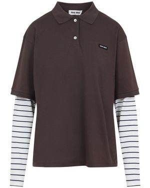 Miu Miu Polo - Brown