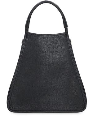 Longchamp Le Foulonné S Leather Bag - Black