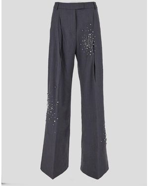 DES_PHEMMES Trousers - Blue