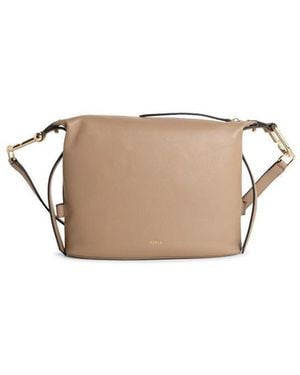 Furla 'Cloud M' 'Greige' Leather Bag - Natural