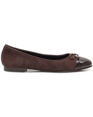 Tory Burch Cap Toe Ballet - Brown