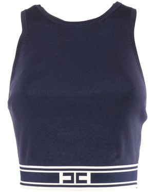 Elisabetta Franchi Top - Blue