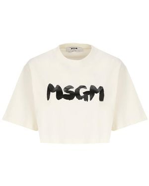 MSGM T-Shirts And Polos - White