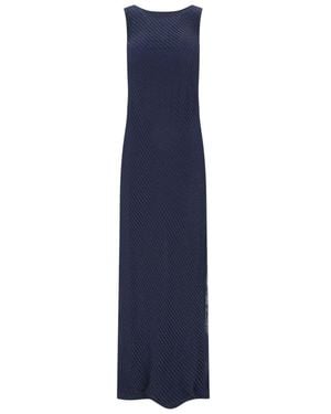 Polo Ralph Lauren Zakaria Studs Maxi Dress - Blue