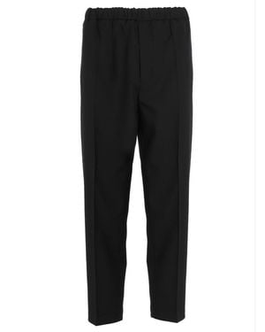 Jil Sander Gabardine Trousers - Black
