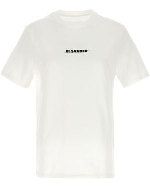 Jil Sander Logo Print T-Shirt - White