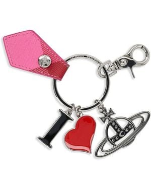 Vivienne Westwood I Love Orb Keyring - Pink