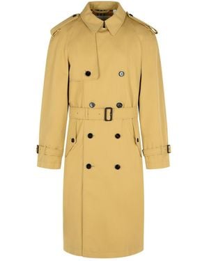 Burberry 'Highbury' Cotton Trench Coat - Yellow