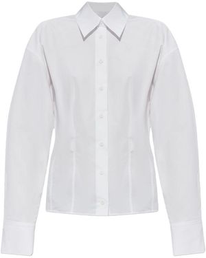 The Attico Cotton Fitted Shirt - White