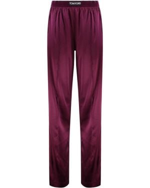 Tom Ford Silk Trousers - Red