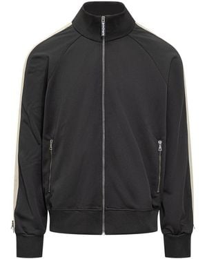 Palm Angels Zip-Up Track Jkt - Black