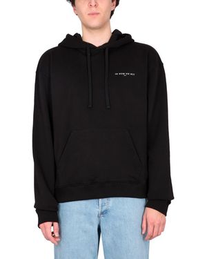 ih nom uh nit Sweatshirt With Print - Black