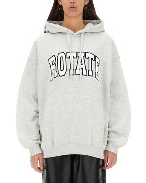 ROTATE BIRGER CHRISTENSEN Heavy Cotton Sweatshirt - Gray