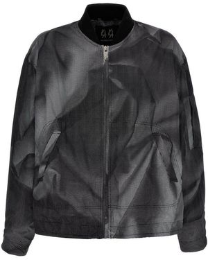 M44 LABEL GROUP 'Crinkle' Bomber Jacket - Black
