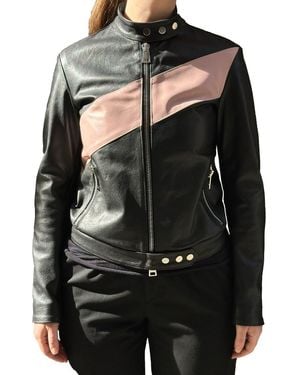 LA ROSE Leather Bomber - Black