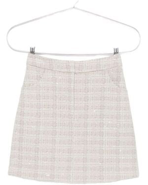 Emporio Armani Wool Blend Mini Skirt - White