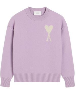 Ami Paris Jumpers - Purple