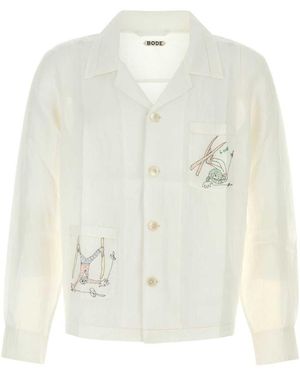 Bode Linen Shirt - White