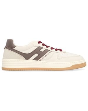 Hogan H630 Leather Low-Top Trainers - White