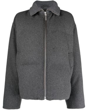 TOTEME Flannel Puffer Jacket - Grey
