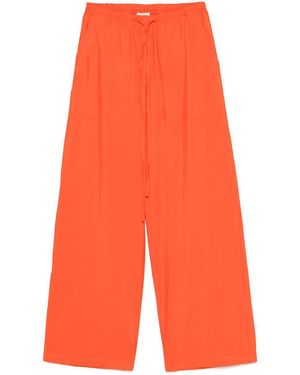 Alysi Silk Blend Trousers - Orange