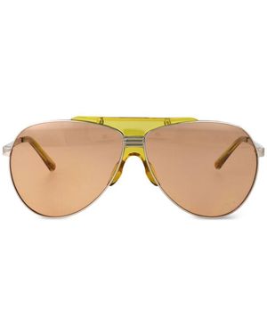 The Attico Sunglasses With Metal Frame - Pink