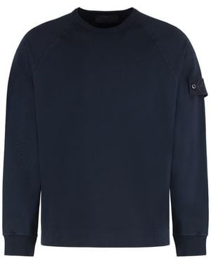 Stone Island Long Sleeve Cotton T-Shirt - Blue