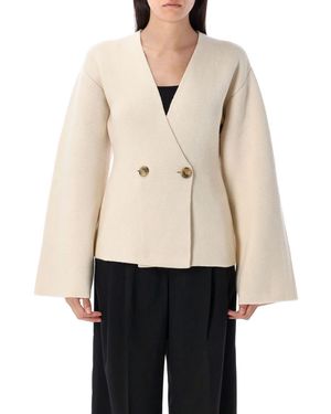 By Malene Birger Tinley Wool-Blend Cardigan - Natural