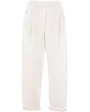 Brunello Cucinelli Trousers - White