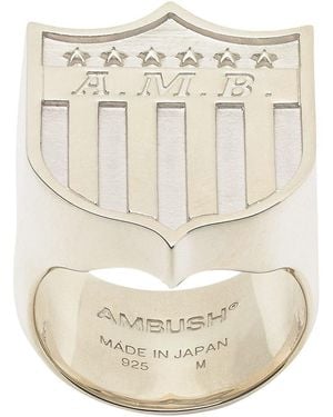 Ambush Varsity Shield Ring - Natural