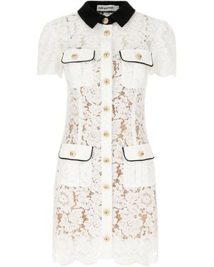 Self-Portrait Dress - White