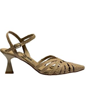 LA ROSE Moritz Pointed Court Shoes - Metallic