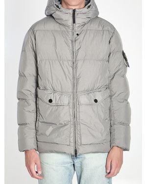 Stone Island Crinkle Reps Ny Puffer Jacket - Grey