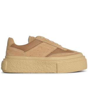 MM6 by Maison Martin Margiela 'Gambetta' Leather Trainers - Natural