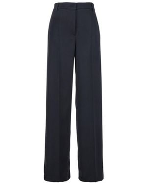 Plain Tailored Trousers - Blue