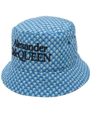 McQueen Logo Bucket Hat - Blue